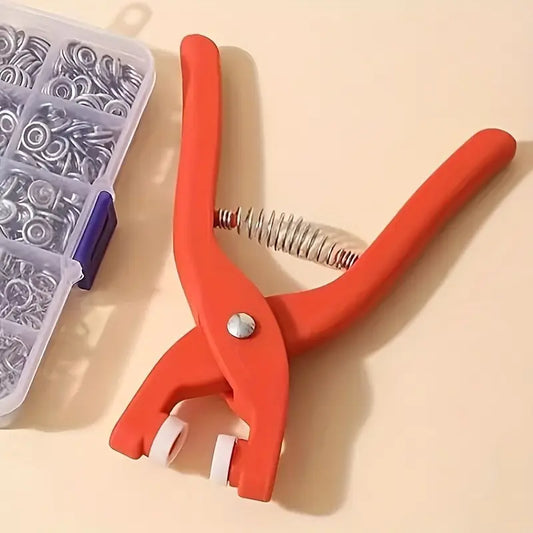 Rich Button Plier Tool Set Snap Button Kit Pliers Metal Press Studs Tool DIY Clothing Sewing Button Installation Tool Sewing Accessry Metal or Plastic Tich Button Tool