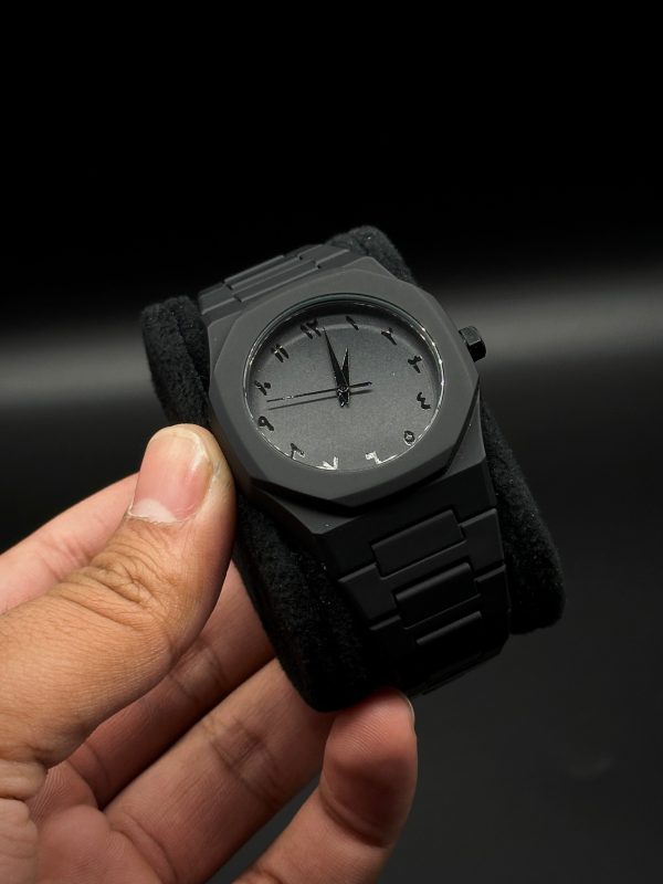 Full Black Aura Quartz Watch β Lightweight Design, , Premium Quality & Finish β Best Quality Analog Watch For Boys β Watch For Men | Full Black Color Watch β With (random Box)