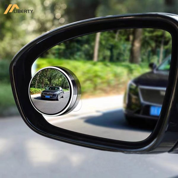 2pcs Round Blind Spot Mirrors – Wide-angle Lens For Enhanced Rear And Side View Visibility – Convex Mirror For Cars, Suvs, And Trucks – Universal Fit Safety Accessory – Plastic Material