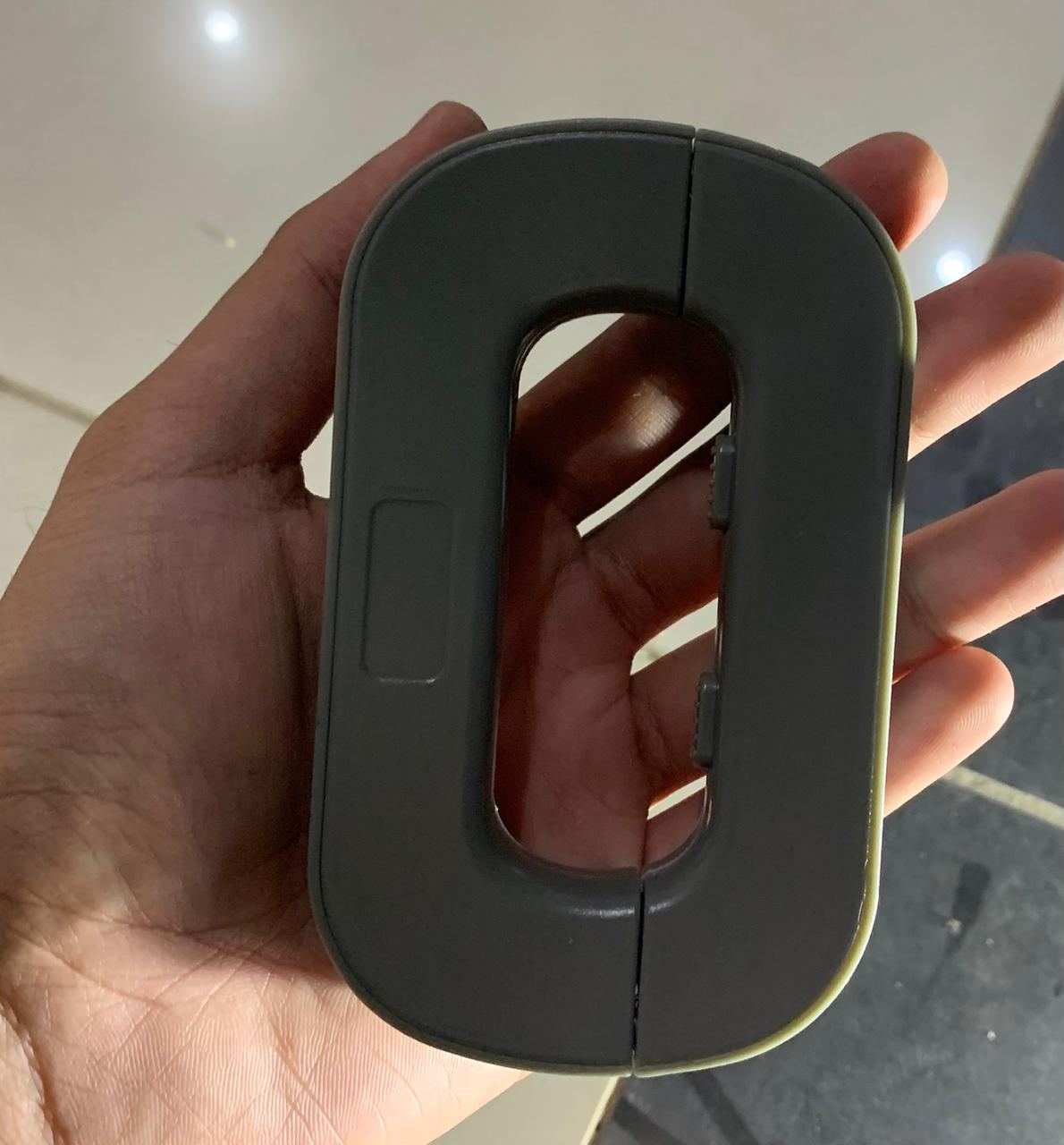 Child Safety Refrigerator Lock- Self Adhesive Fridge And Freezer Door Lock with Double Safety Button And Easy one Hand Operation