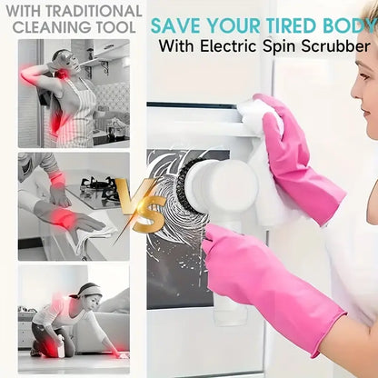 Multifunctional Electric cleaning Brush 5in1 Handheld Electric Cleaning dishwashing Brush