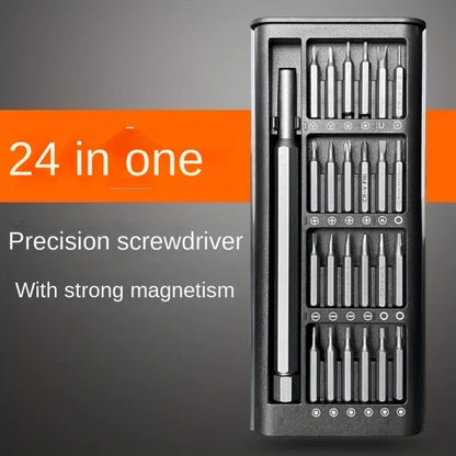 “24-in-1 Precision Magnetic Screwdriver Set – Professional Mini Repair Tool Kit for Phones, Tablets, Laptops, PCs, Watches & Electronics”
