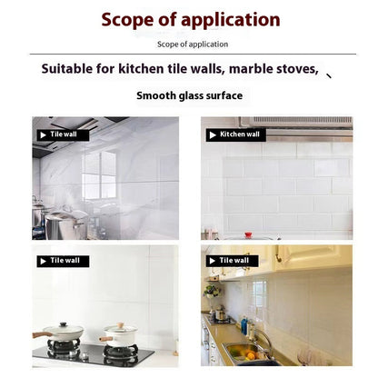 Kitchen Oil-proof Transparent Invisible Non-adhesive Static Self-adhesive Film Sticker