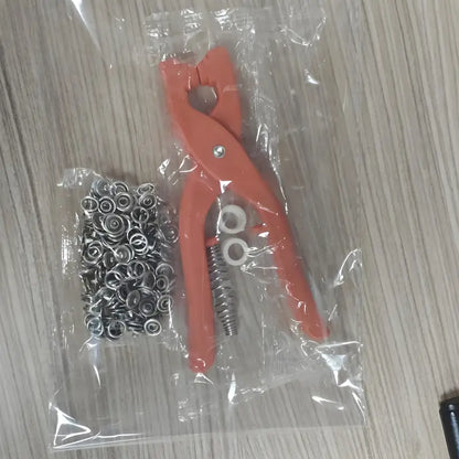 Rich Button Plier Tool Set Snap Button Kit Pliers Metal Press Studs Tool DIY Clothing Sewing Button Installation Tool Sewing Accessry Metal or Plastic Tich Button Tool