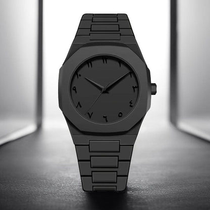 Full Black Aura Quartz Watch – Lightweight Design, , Premium Quality & Finish – Best Quality Analog Watch For Boys – Watch For Men | Full Black Color Watch – With (random Box)