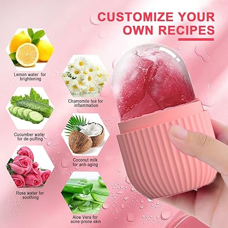 Reusable Facial Ice Roller For Face | Enhance Skin Glow Shrink &tighten Pores (random Color)
