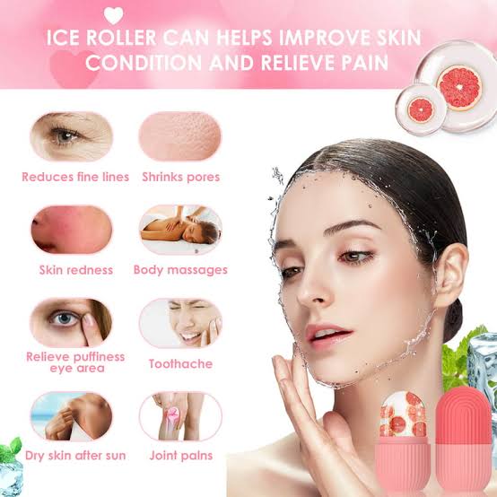 Reusable Facial Ice Roller For Face | Enhance Skin Glow Shrink &tighten Pores (random Color)